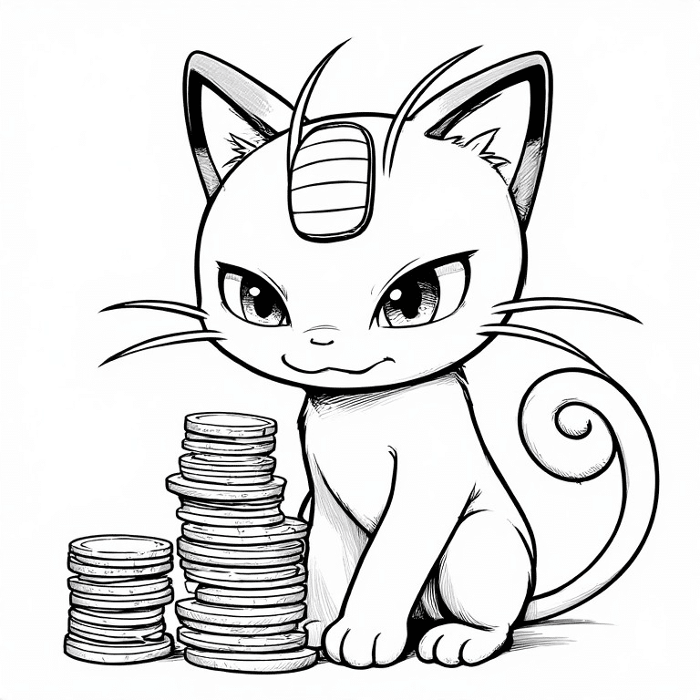 Meowth Counting Coins