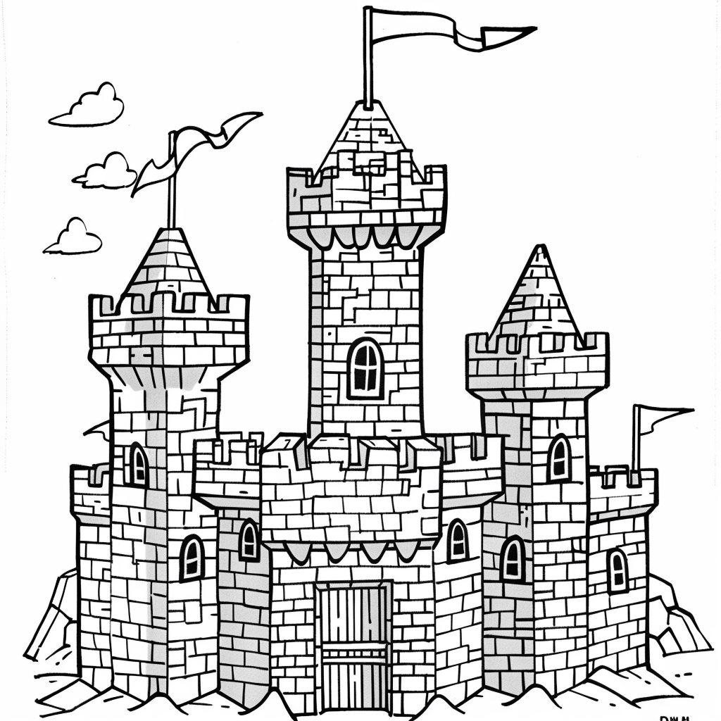 Minecraft Castle Made of Blocks