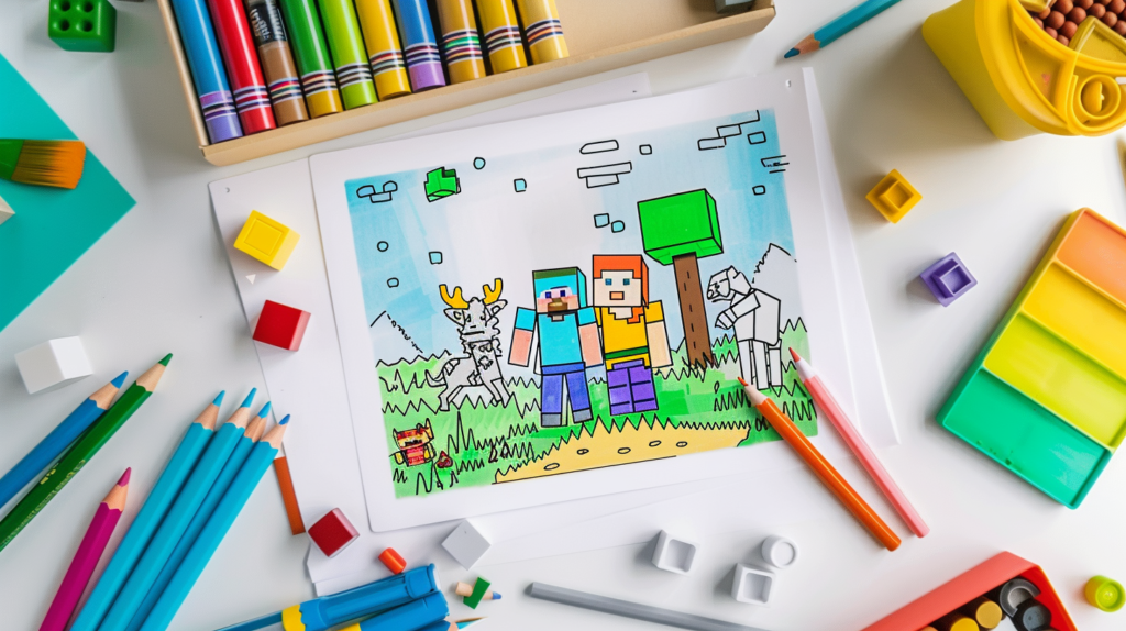 Minecraft Coloring Pages
