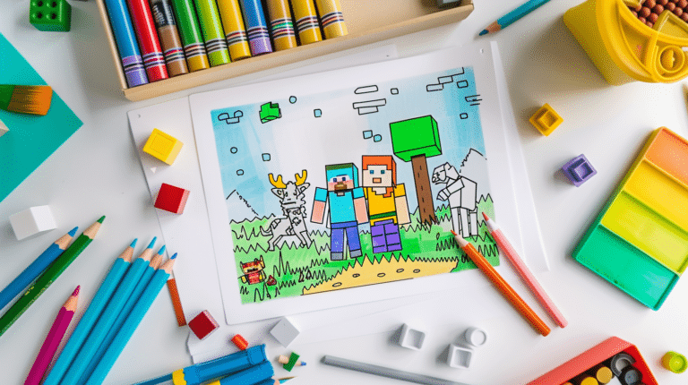 Minecraft Coloring Pages