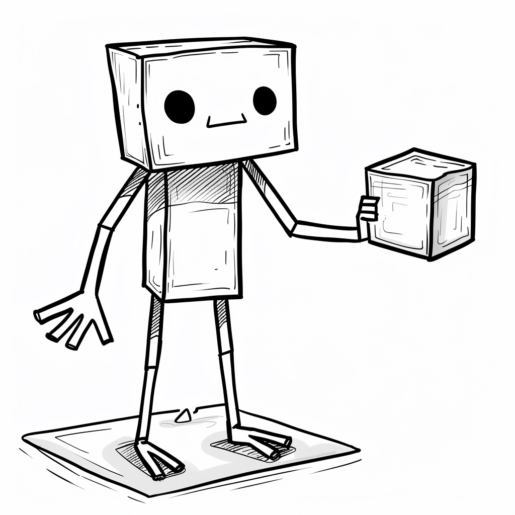 Minecraft Enderman Holding a Block
