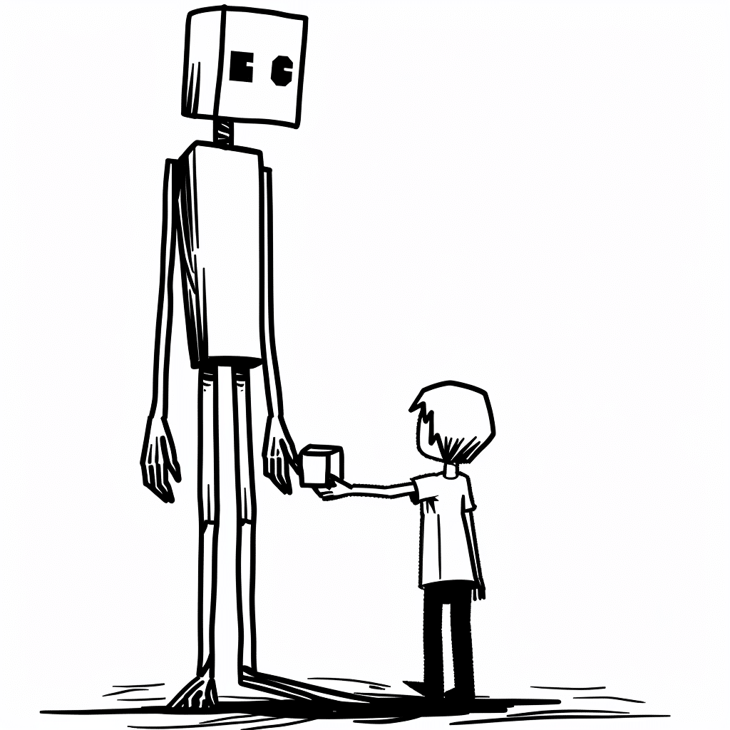 Minecraft Player Facing Enderman