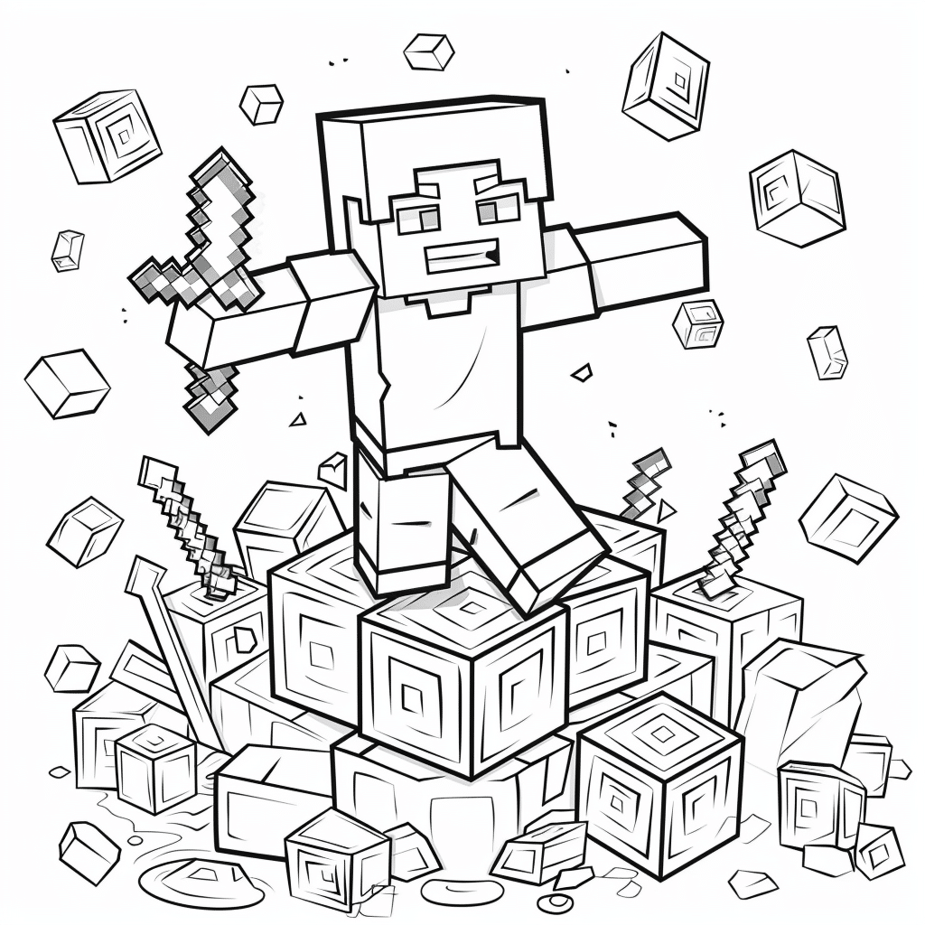 Minecraft Player Standing Proud After Adventure
