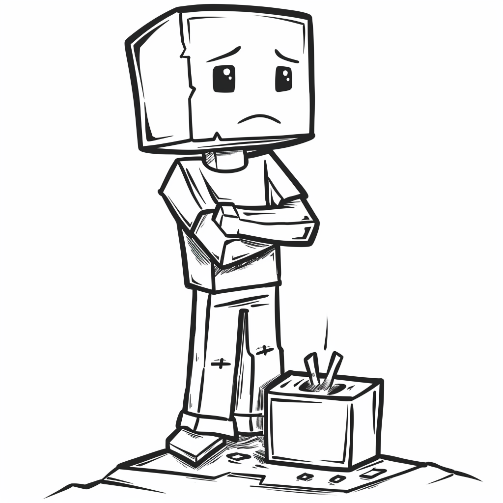 Minecraft Villager Watching Player Do Something Silly