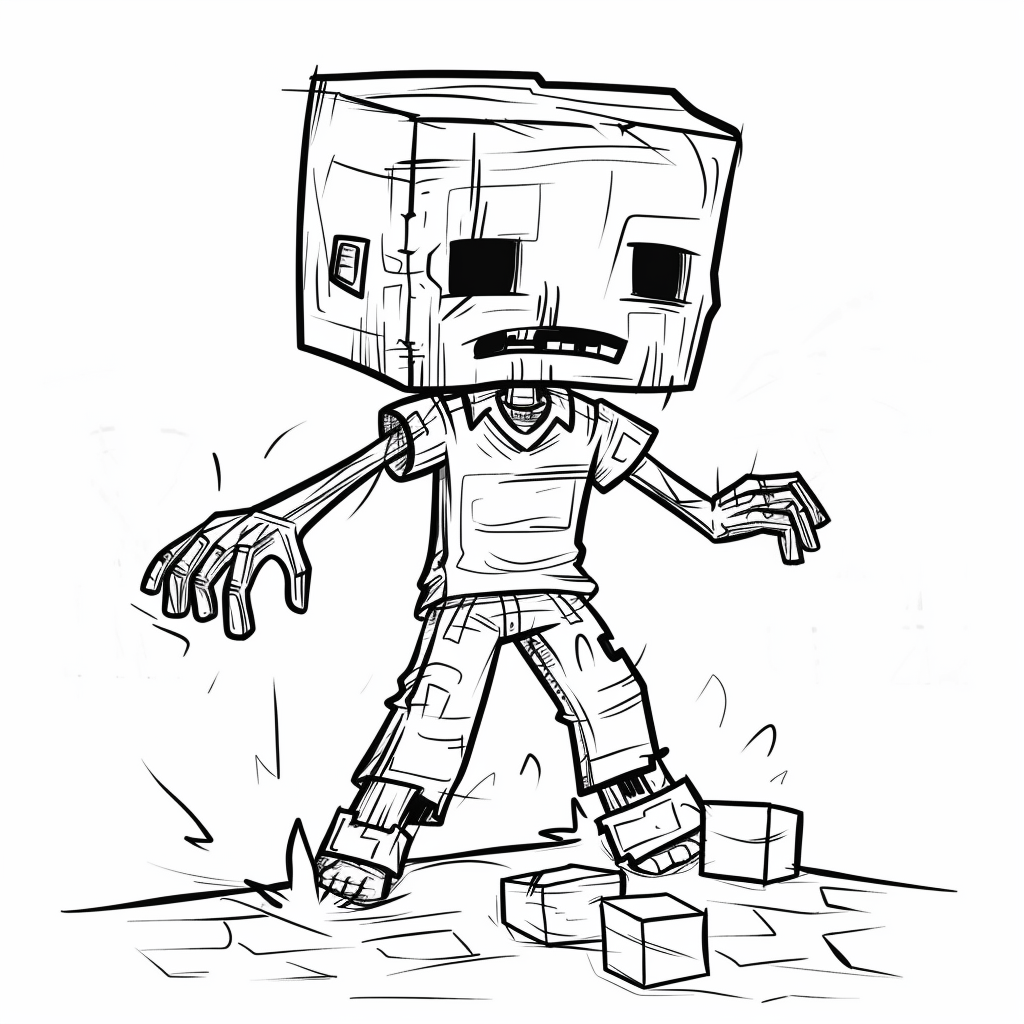Minecraft Zombie Walking Slowly