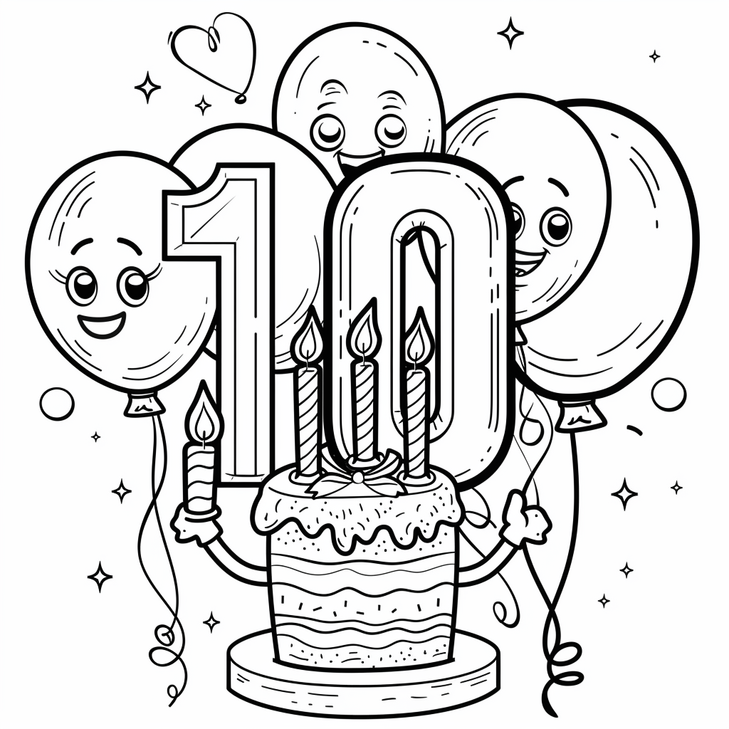 Number Ten Birthday Celebration