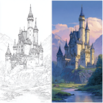 Princess Castle Coloring Pages