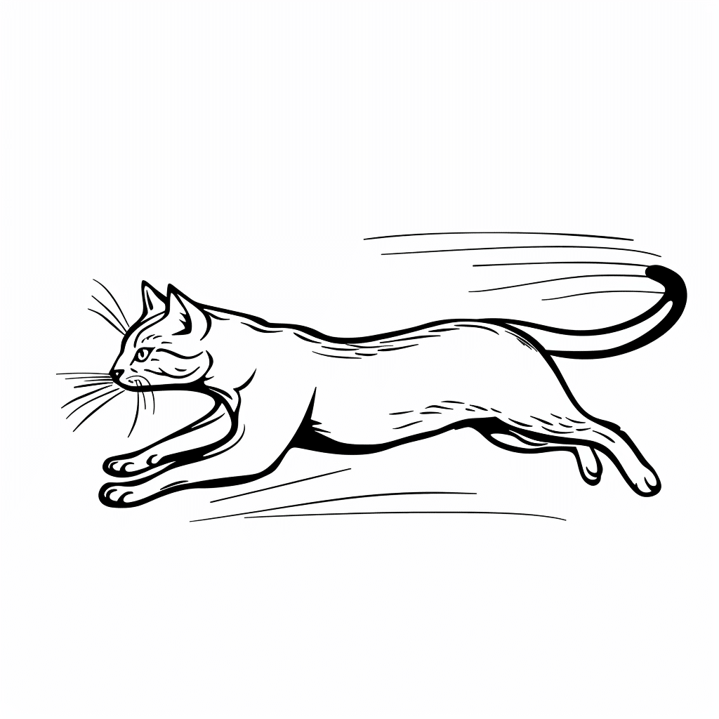 Running Fast Cat