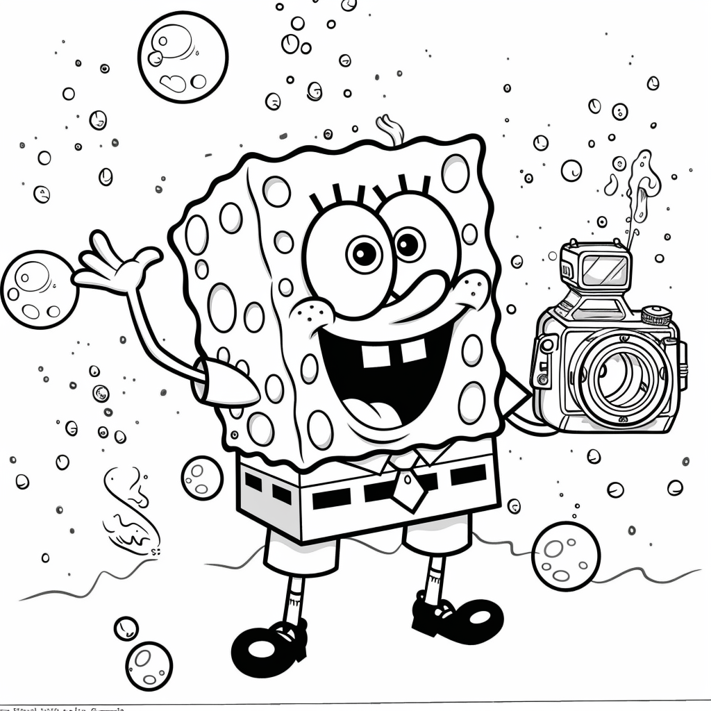 SpongeBob Taking a Silly Selfie