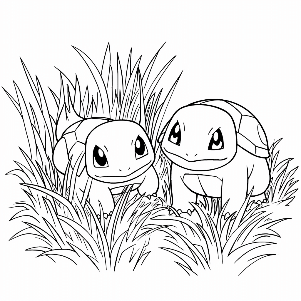 Squirtle and Bulbasaur Exploring