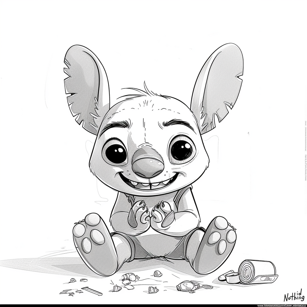 Stitch Innocent I Did Nothing Pose