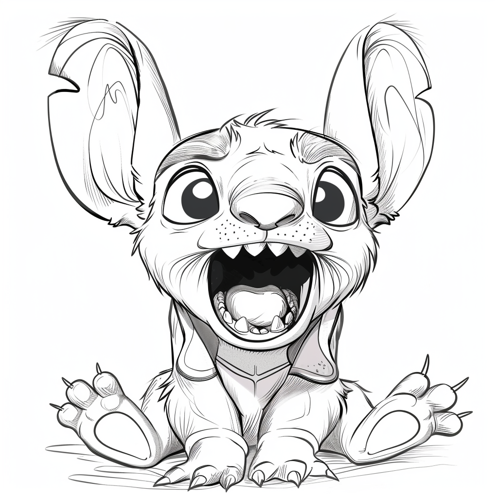 Stitch Shocked Reaction