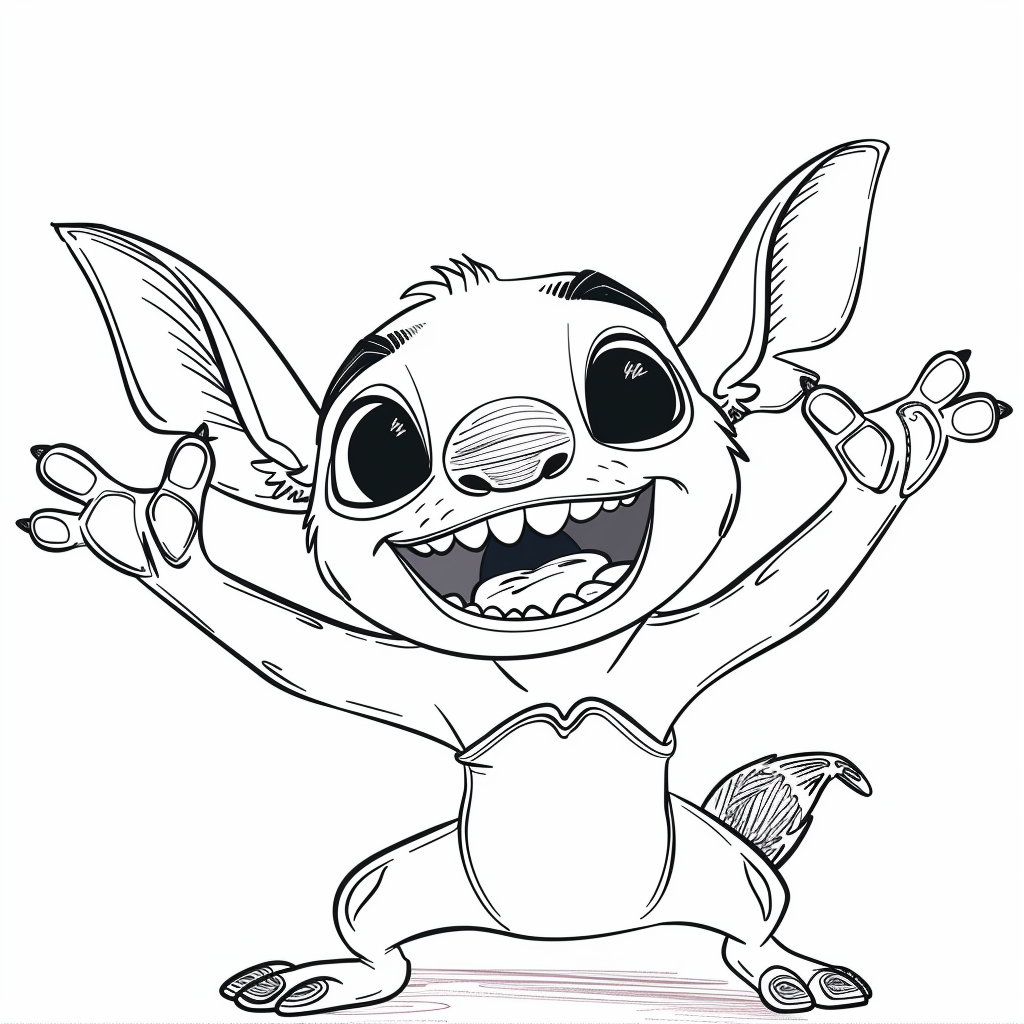 Stitch Silly Dance Pose