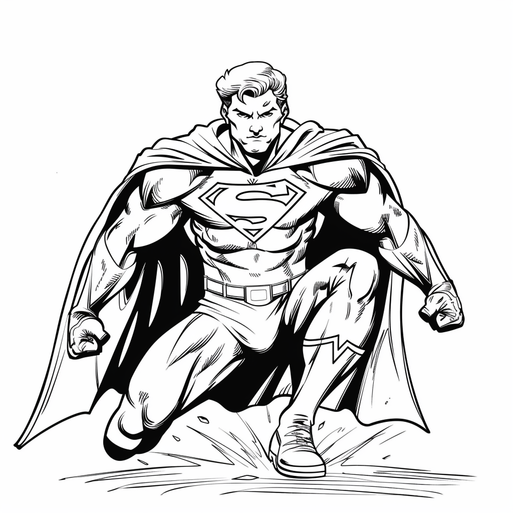 Superhero Landing Pose