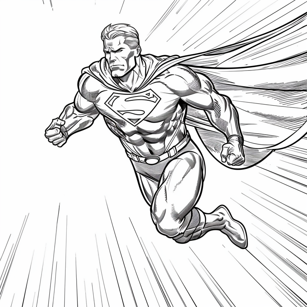 Superhero Running at Super Speed