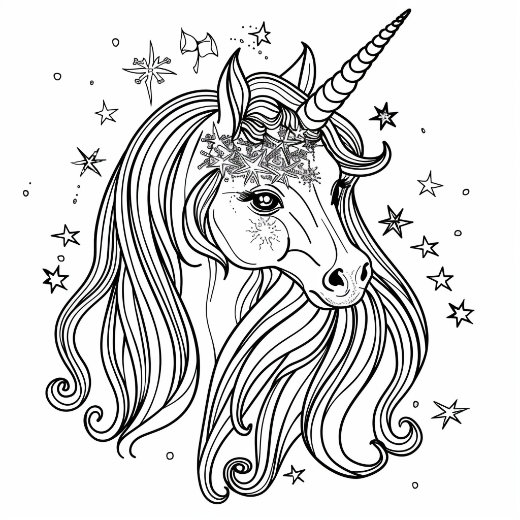 Unicorn Holding a Star