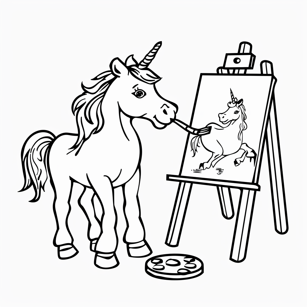 Unicorn Painting on Canvas