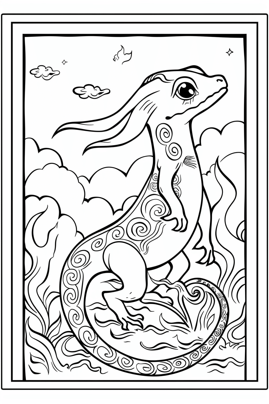 small fire lizard creature