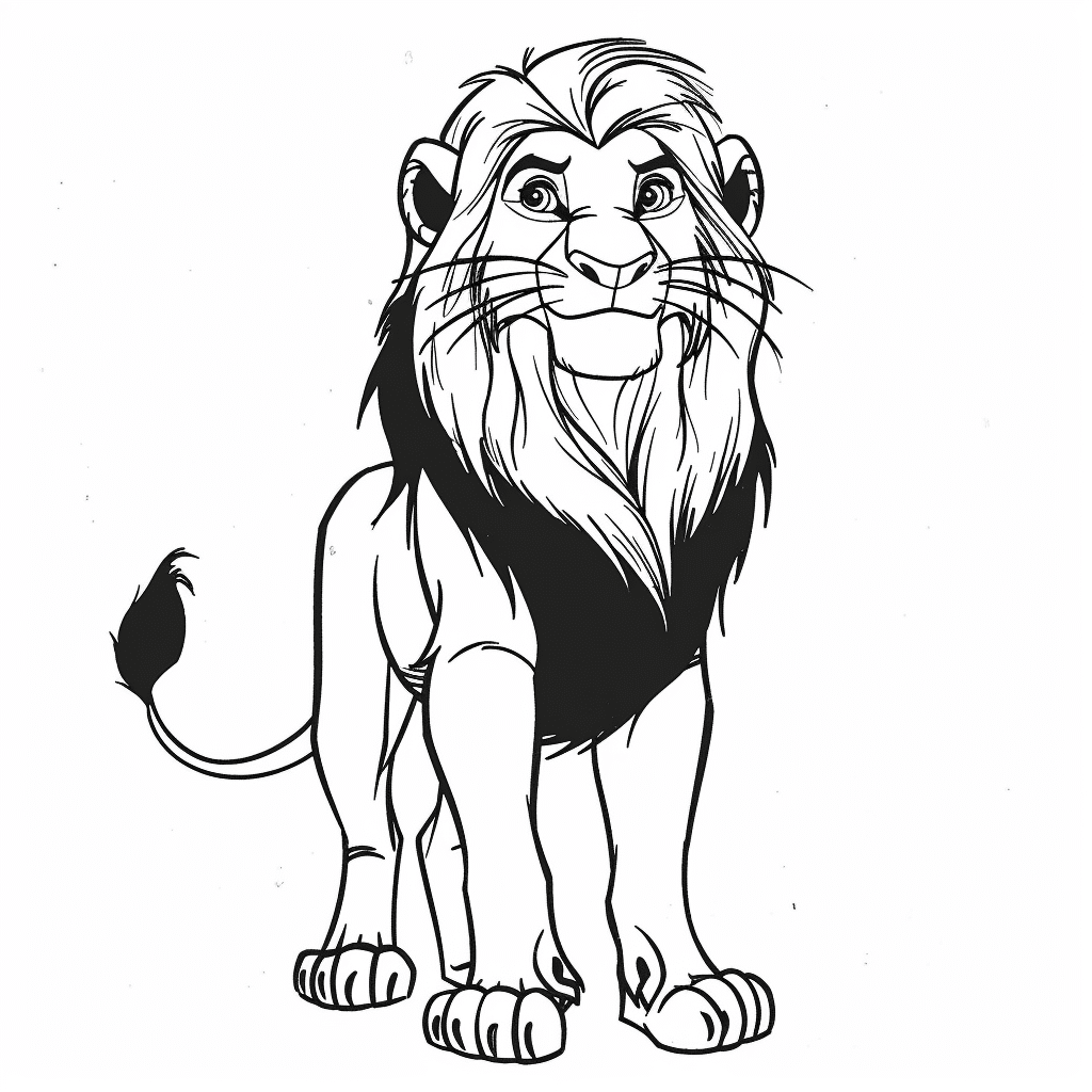 Adult Simba Standing Proud