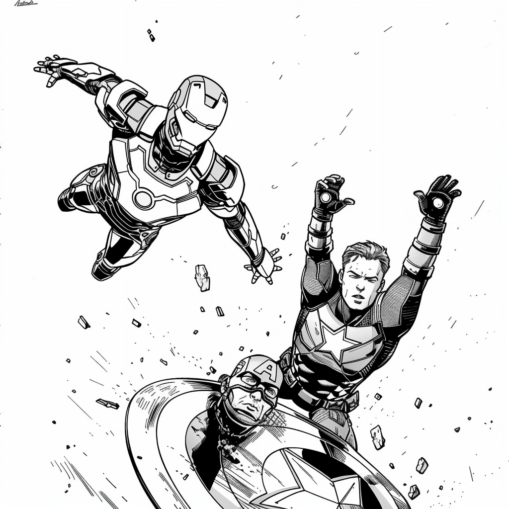 Aerial Dive Attack - Iron Man