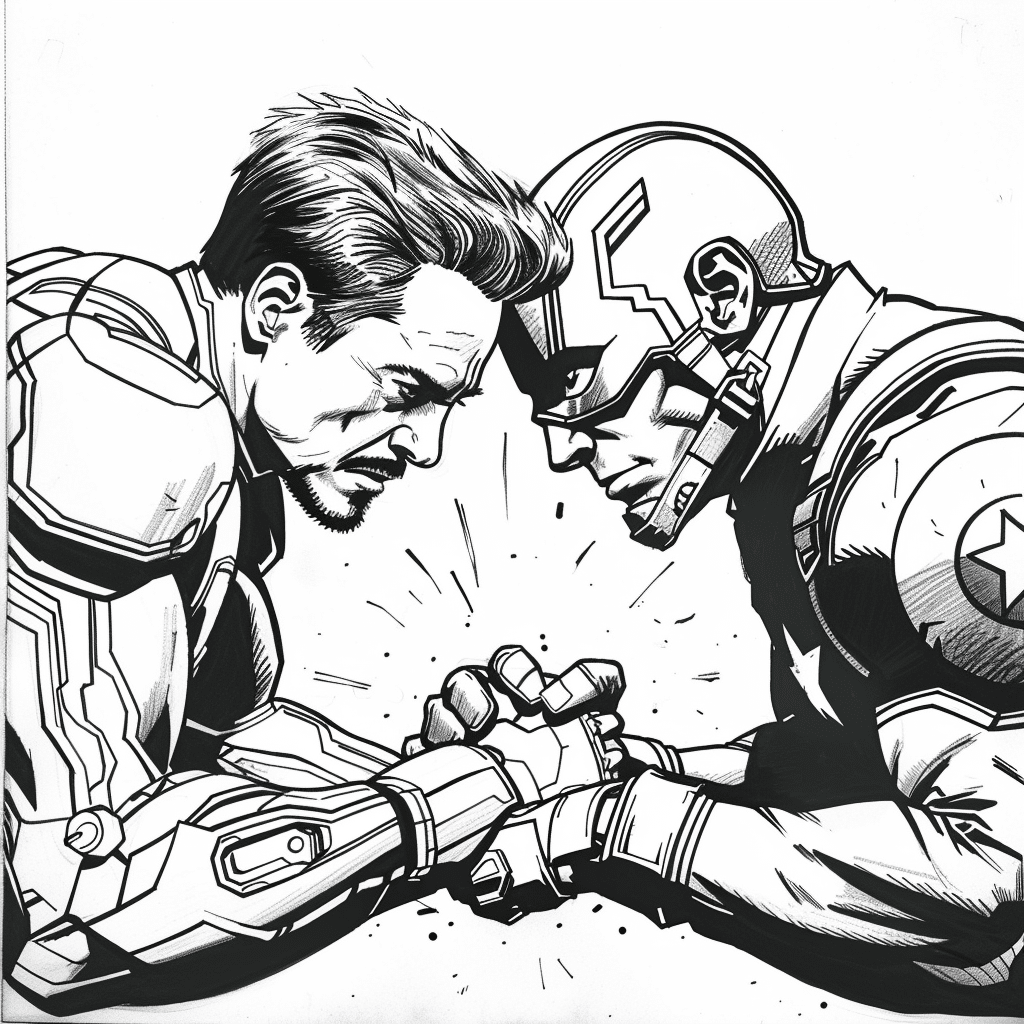 Arm Lock Struggle - Iron Man