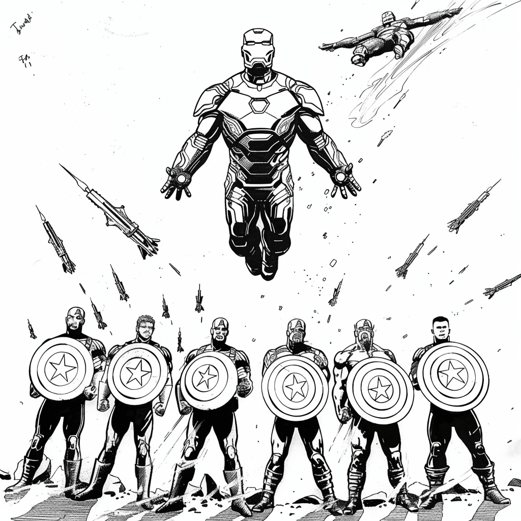 Avengers Defensive Formation - Iron Man