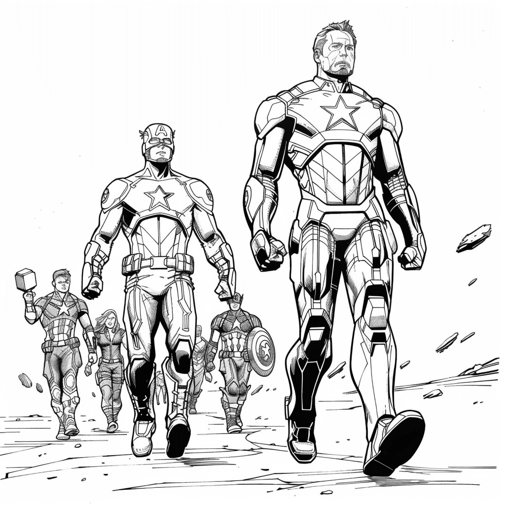 Avengers Side by Side Walk - Iron Man