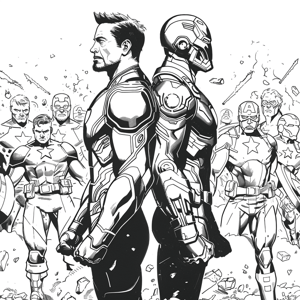 Back-to-Back Heroes - Iron Man