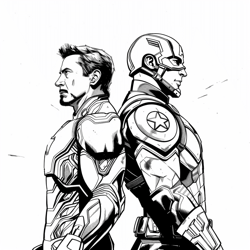 Back-to-Back Rivalry - Iron Man and Captain America