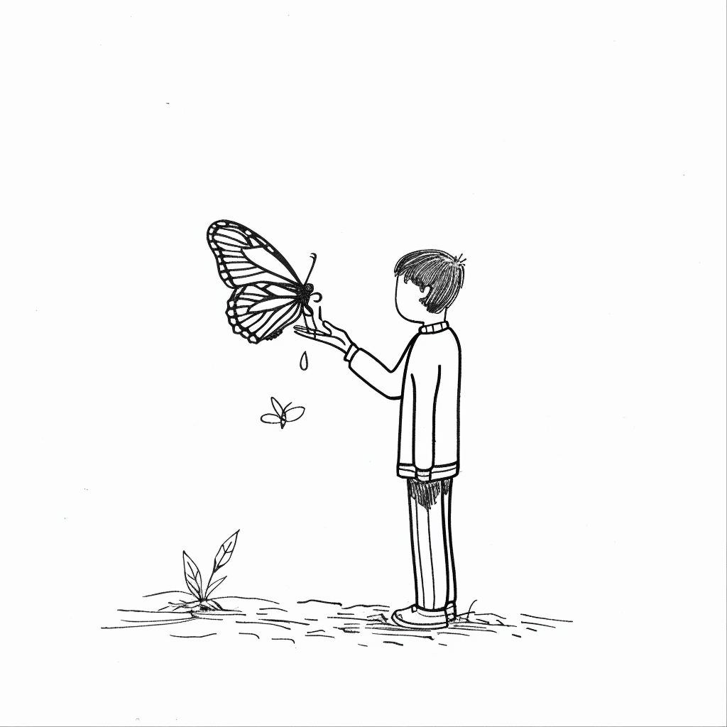 Butterfly Landing Moment