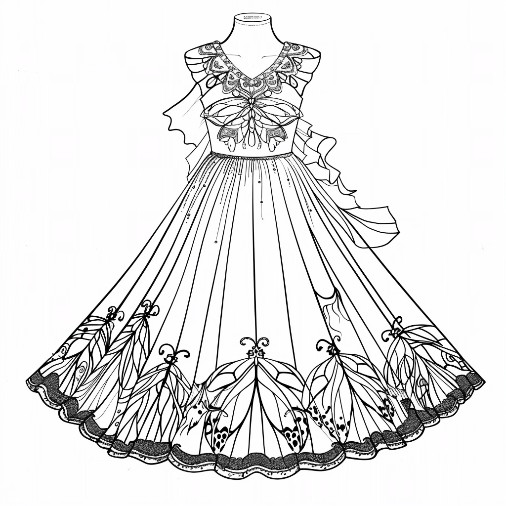 Butterfly Wing Gown