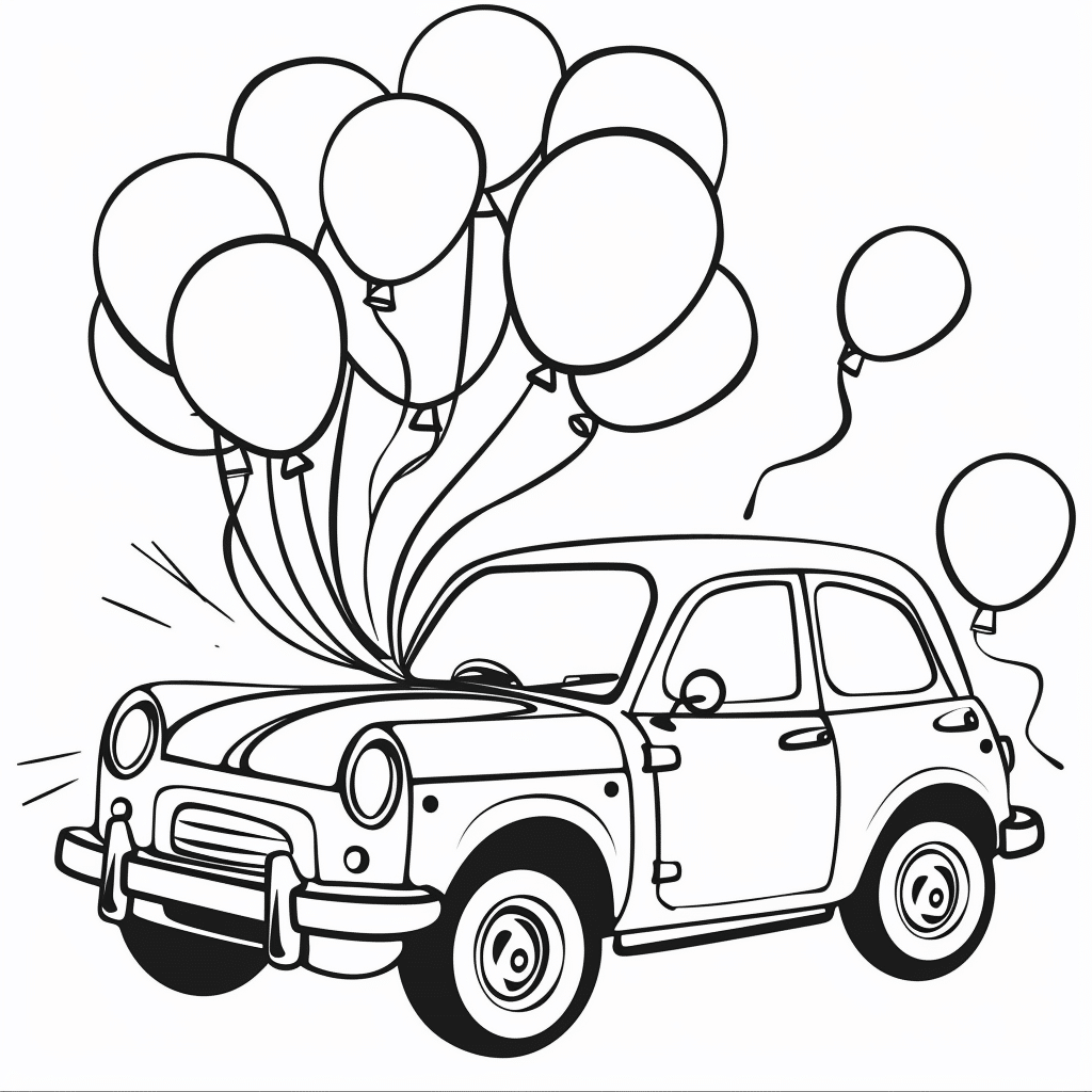 Car Blowing Balloons