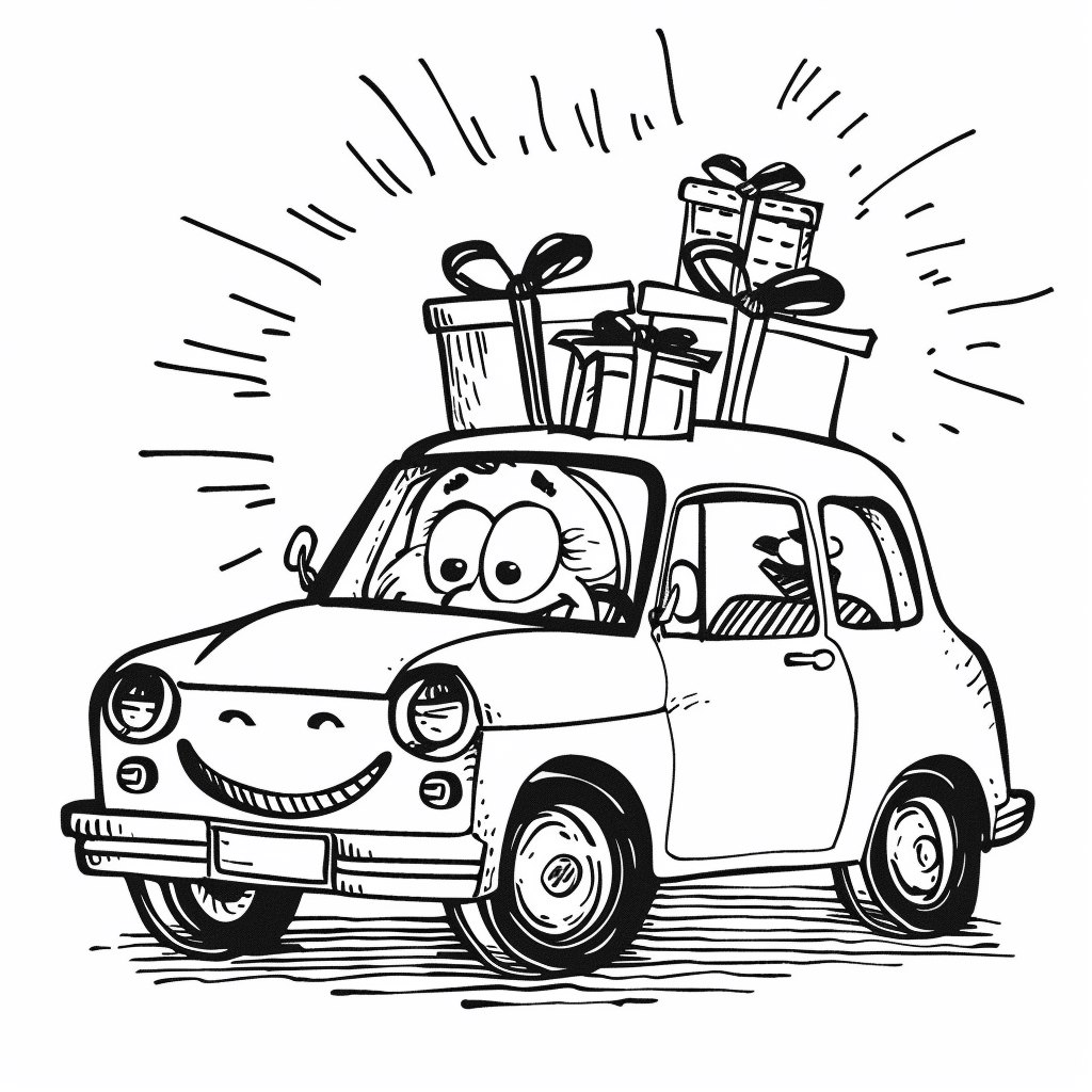 Car Carrying Gifts