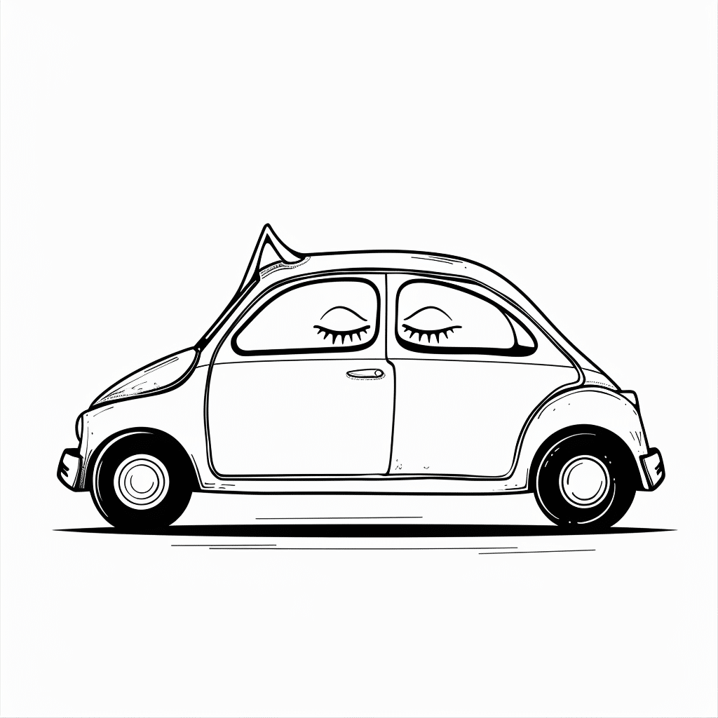 Car Doing Yoga Stretch