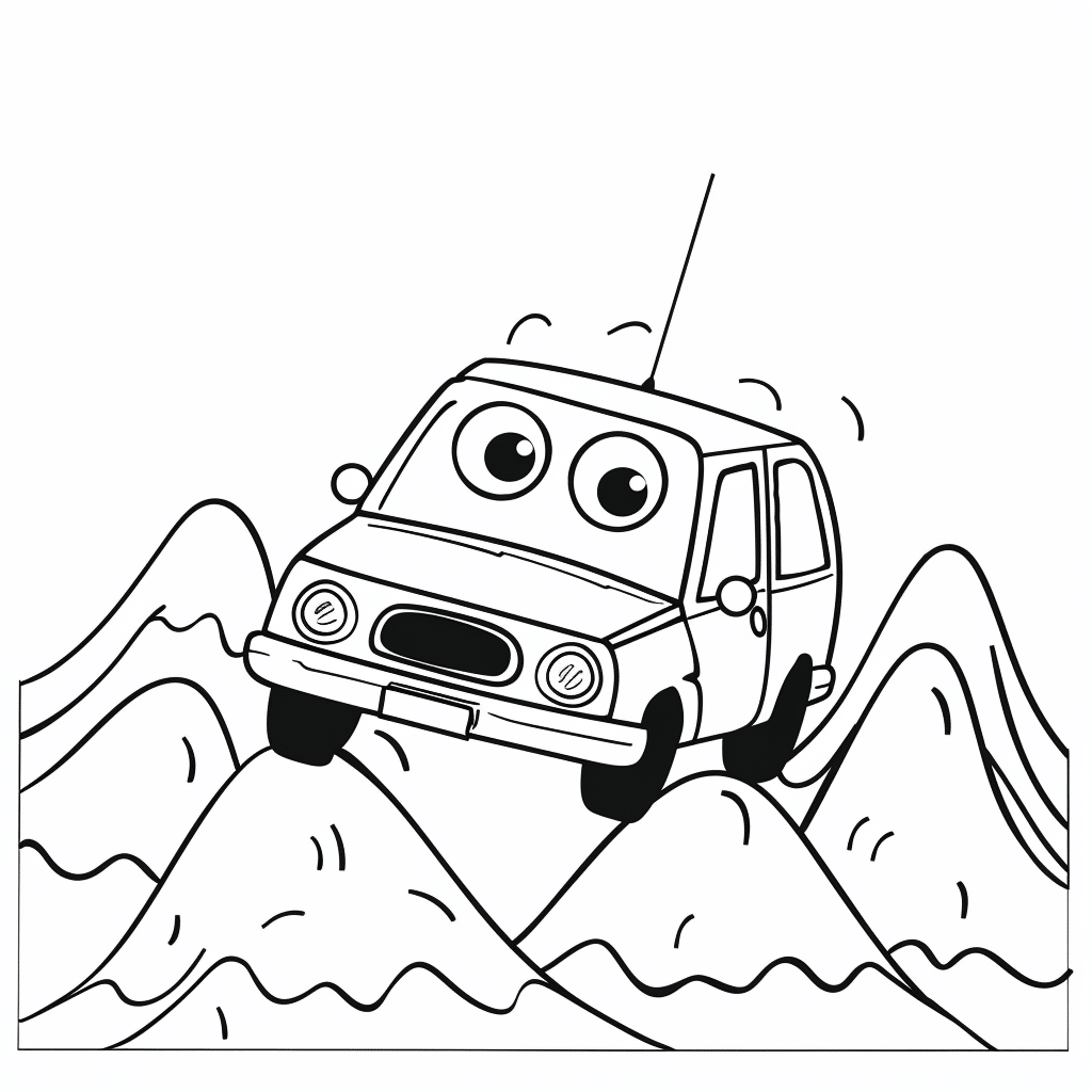 Car Exploring Mountains