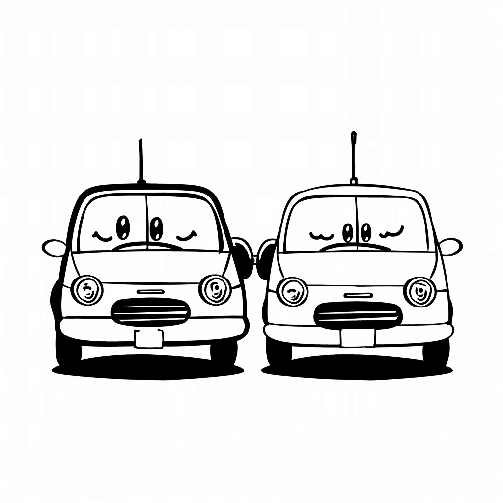 Car Hugging Friend Car