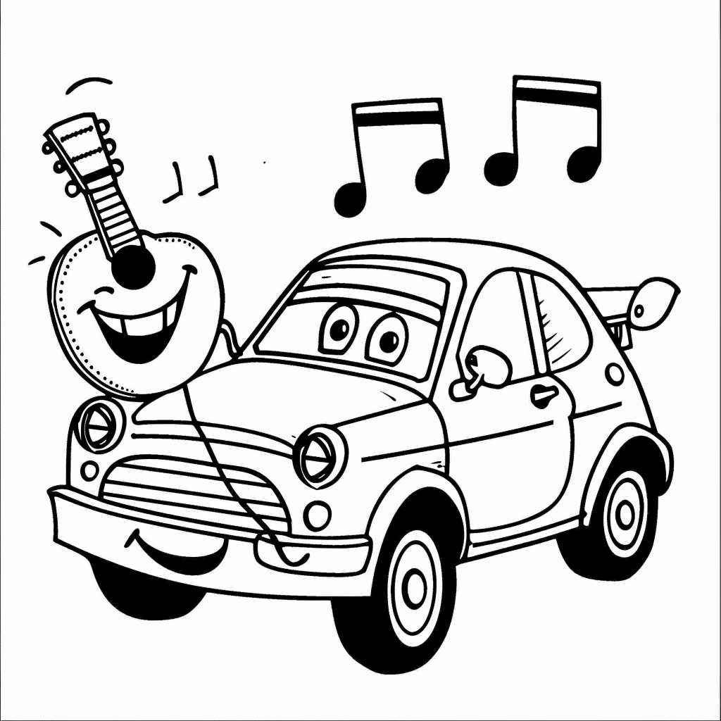 Car Playing Guitar