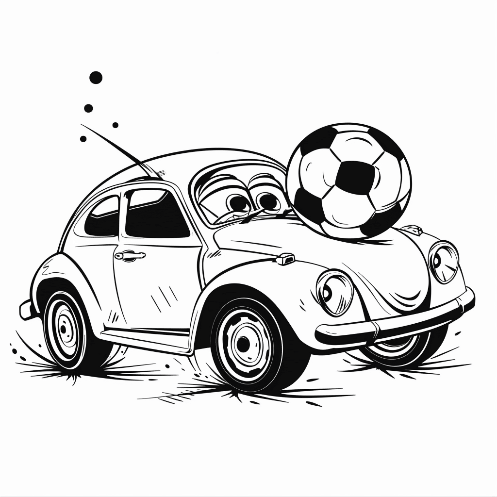 Car Playing Soccer