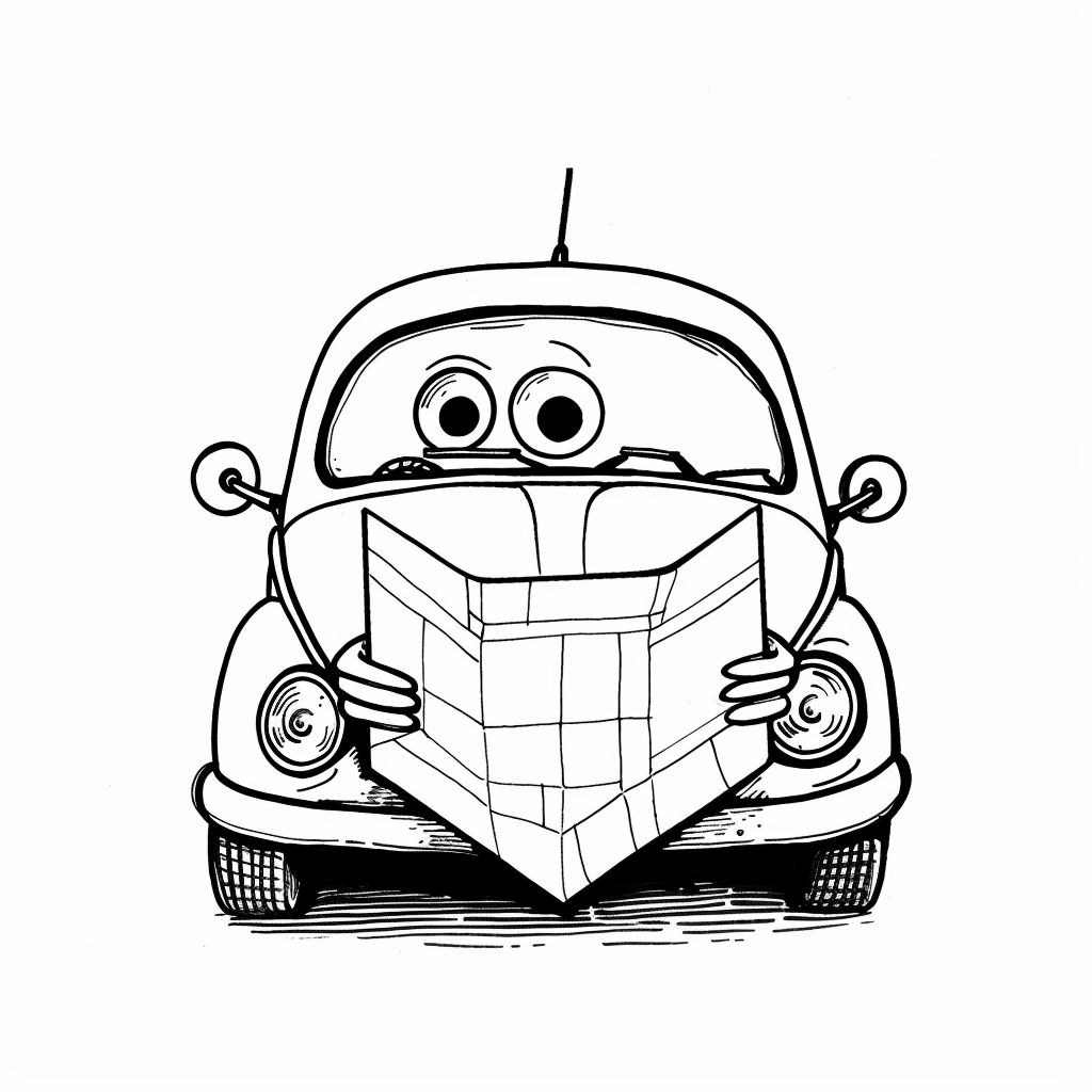 Car Reading a MapCar Reading a Map