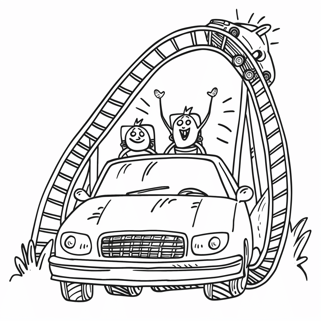 Car Riding Roller Coaster