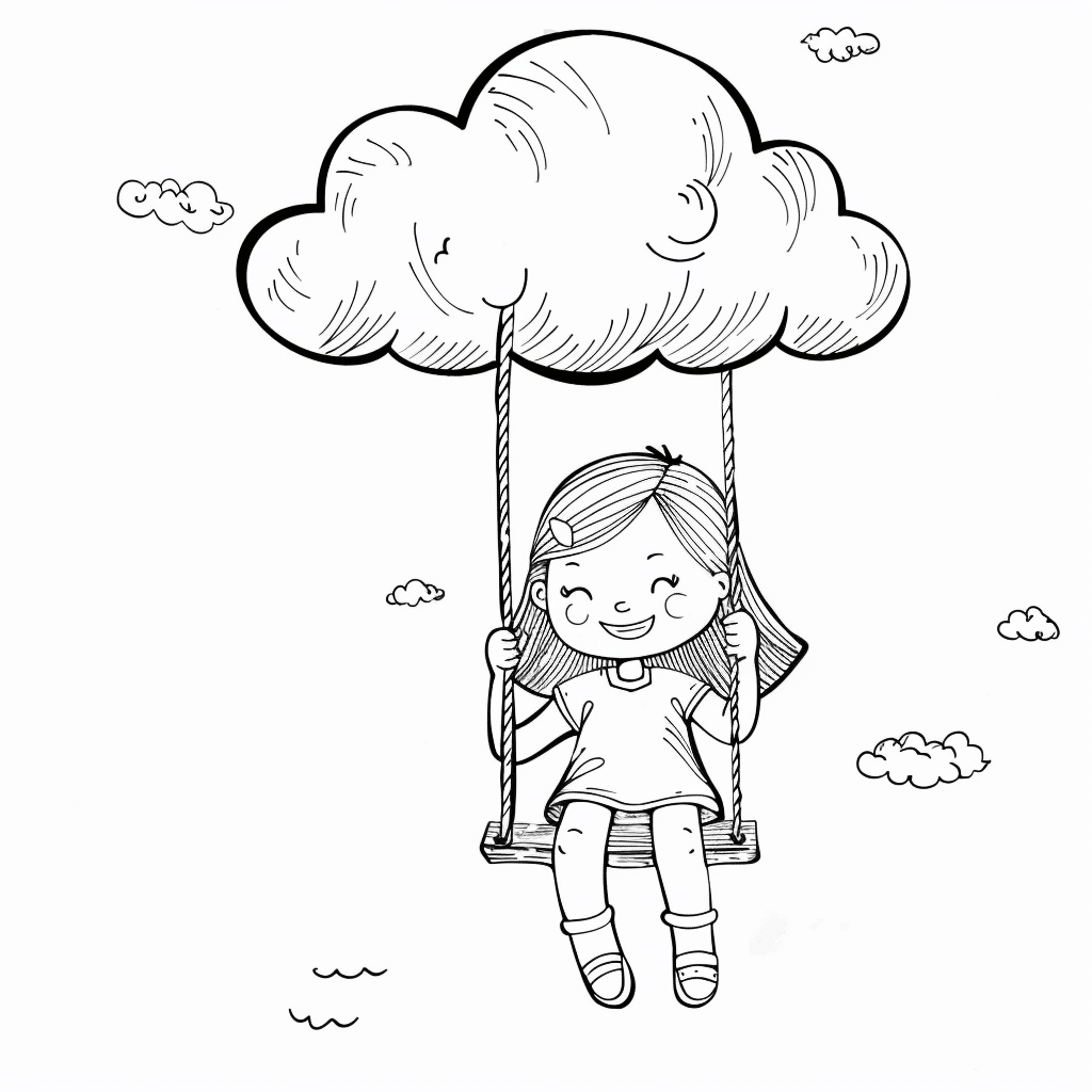 Cloud Swing Girl