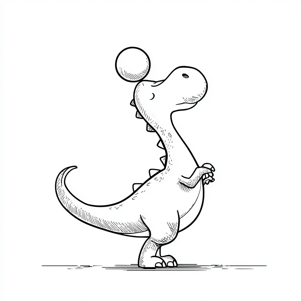 Dino Balancing Ball