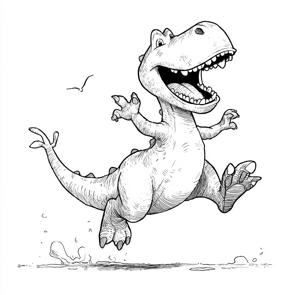 Dino Jumping with Joy