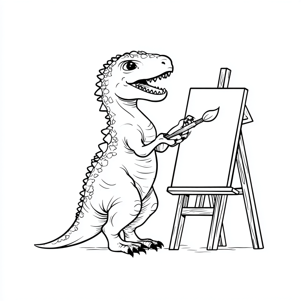 Dino Painting -