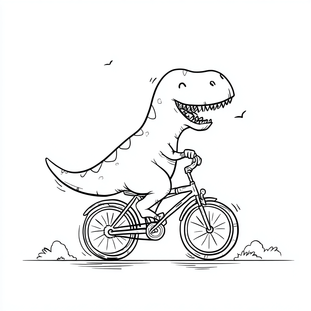 Dino Riding Bike
