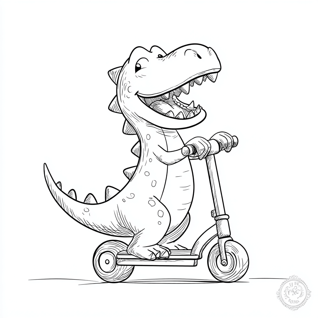 Dino Riding Scooter