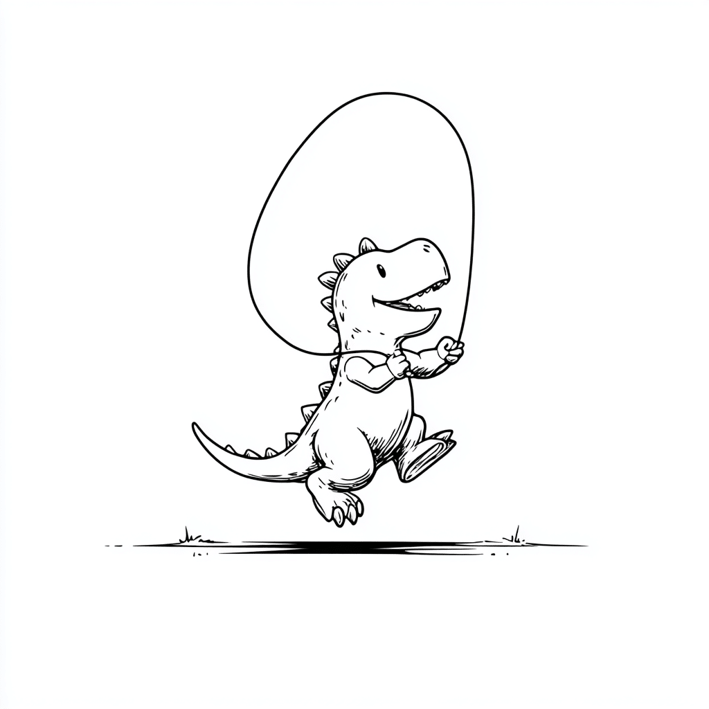 Dino Skipping Rope