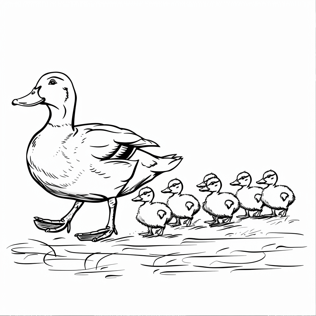 Duck Family Walk