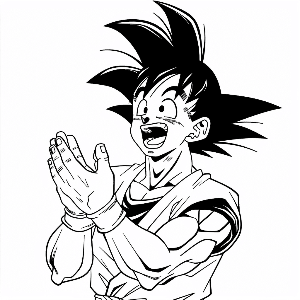 Goku Clapping Excitedly