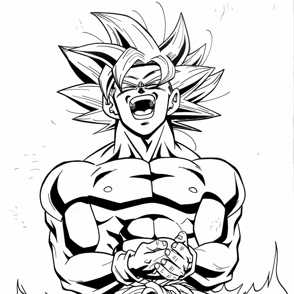 Goku Laughing Loudly